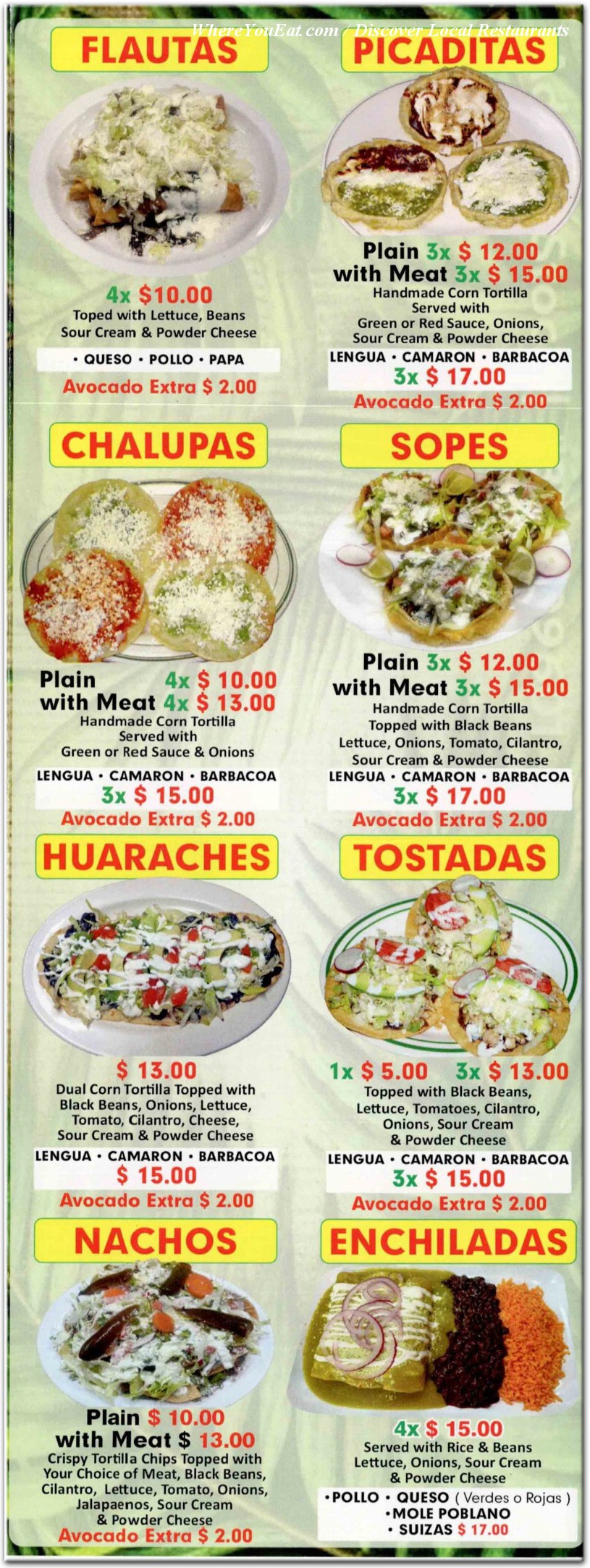 menu image