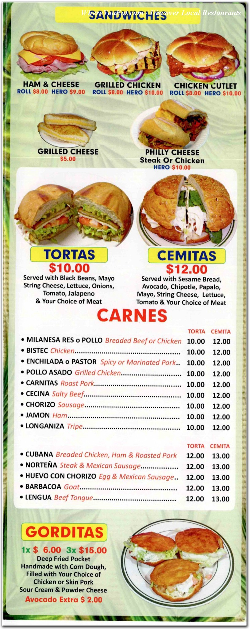 menu image