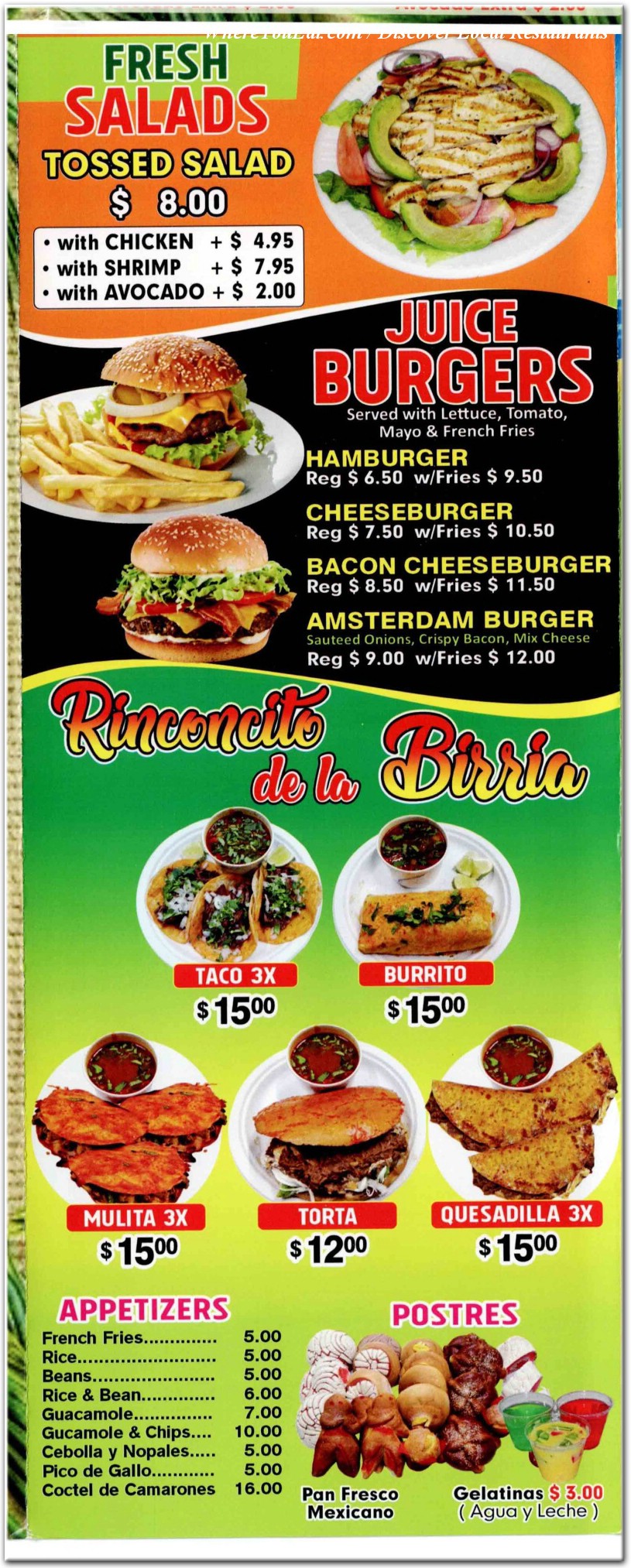 menu image