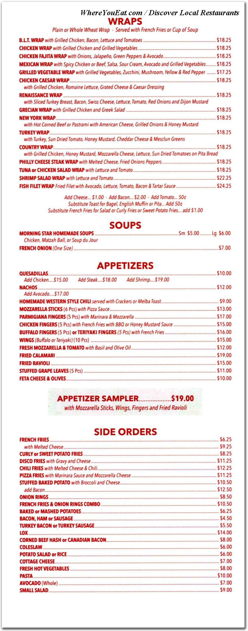 menu image