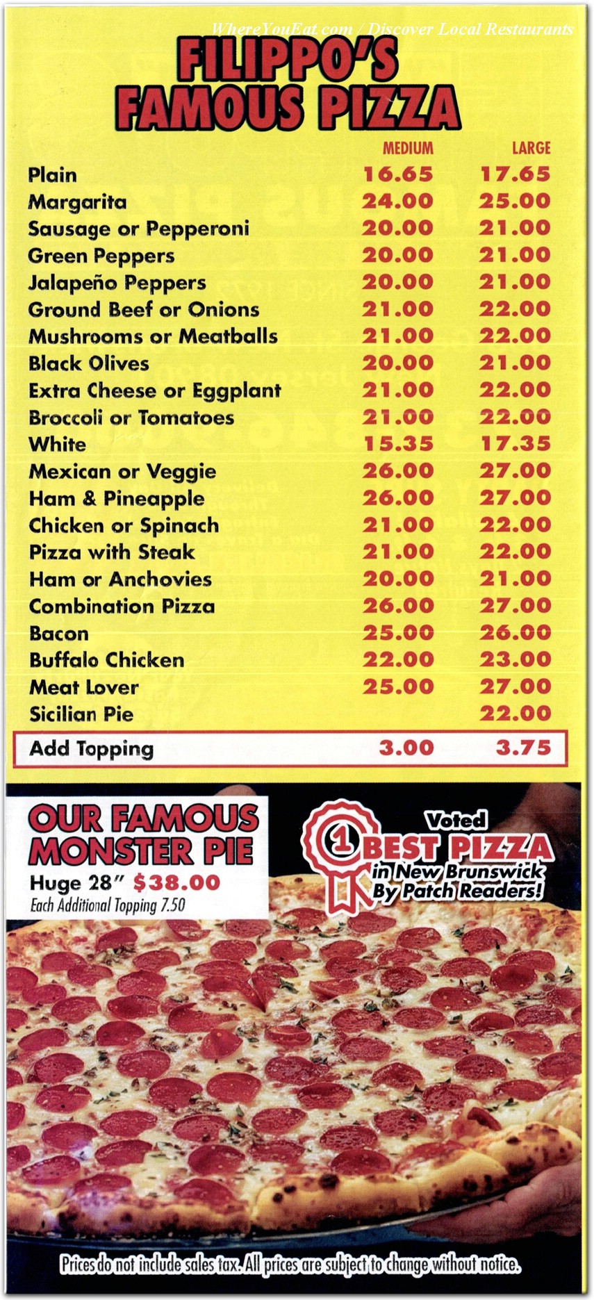 menu image