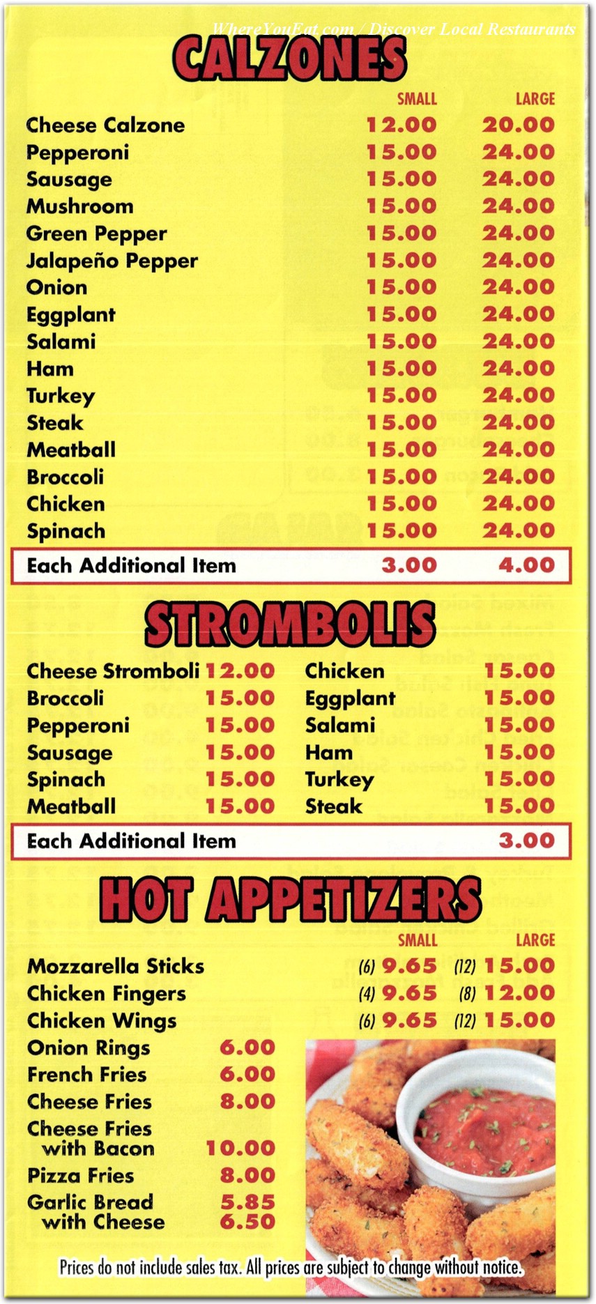 menu image