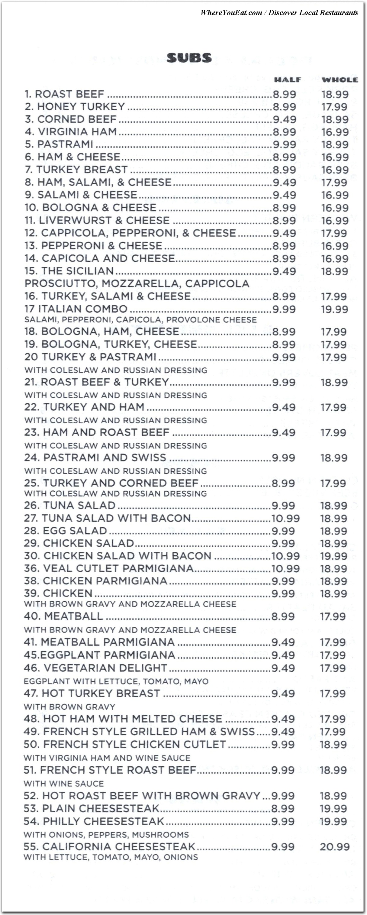 menu image