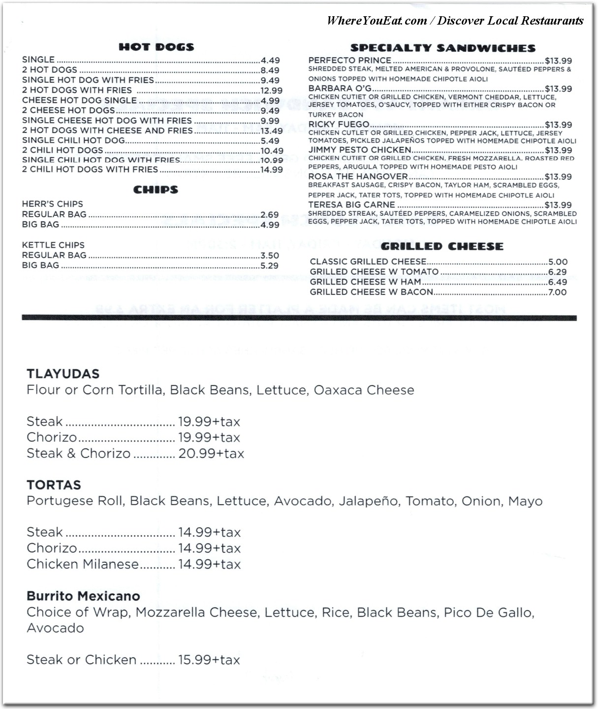 menu image