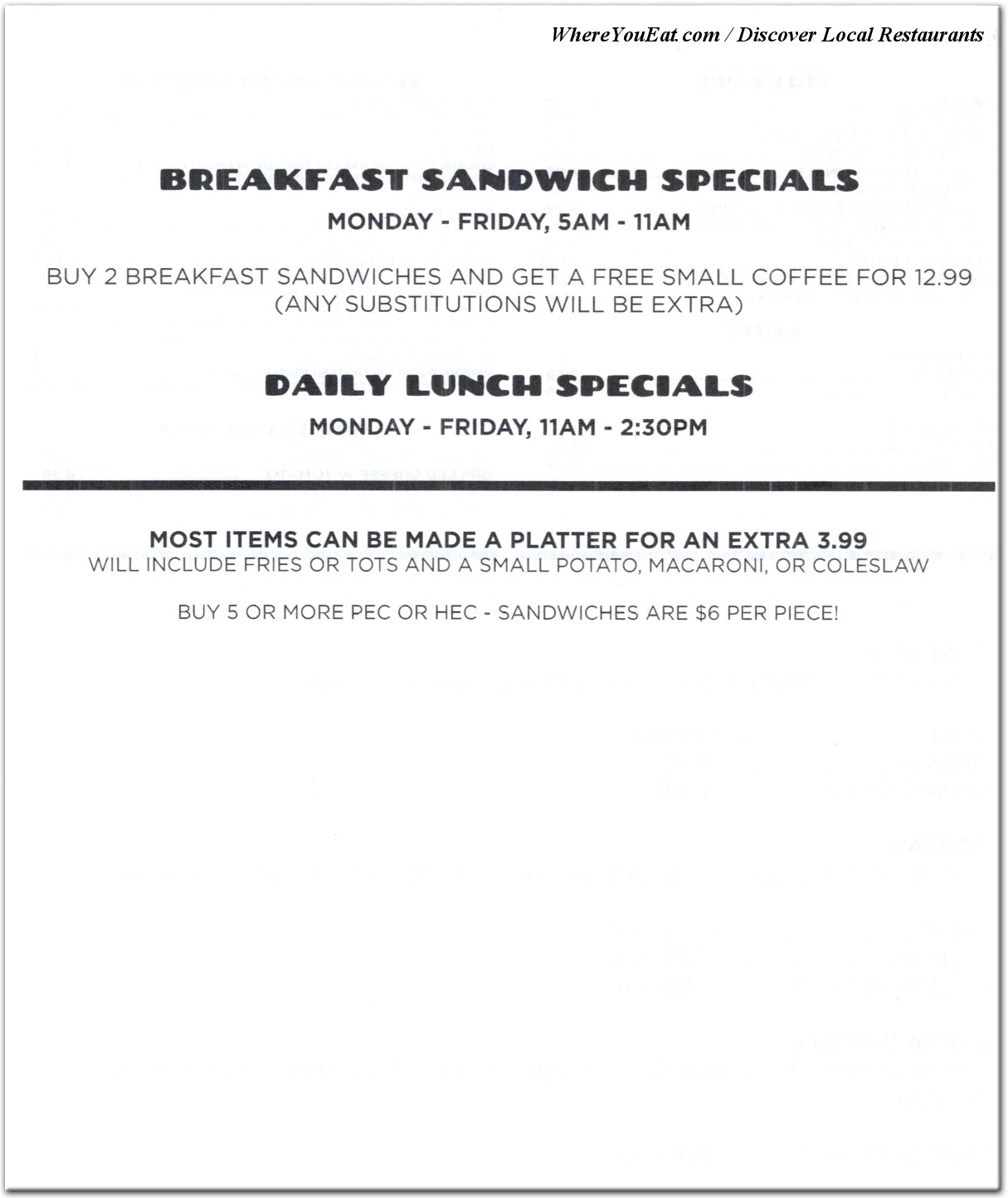 menu image