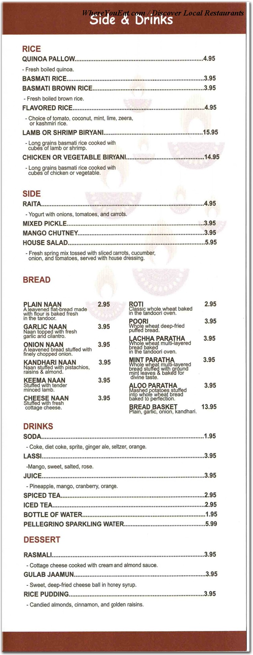 menu image