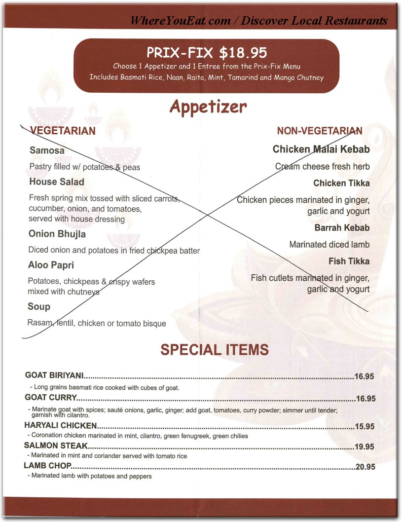 menu image