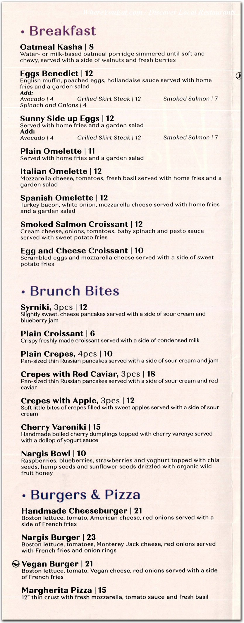 menu image