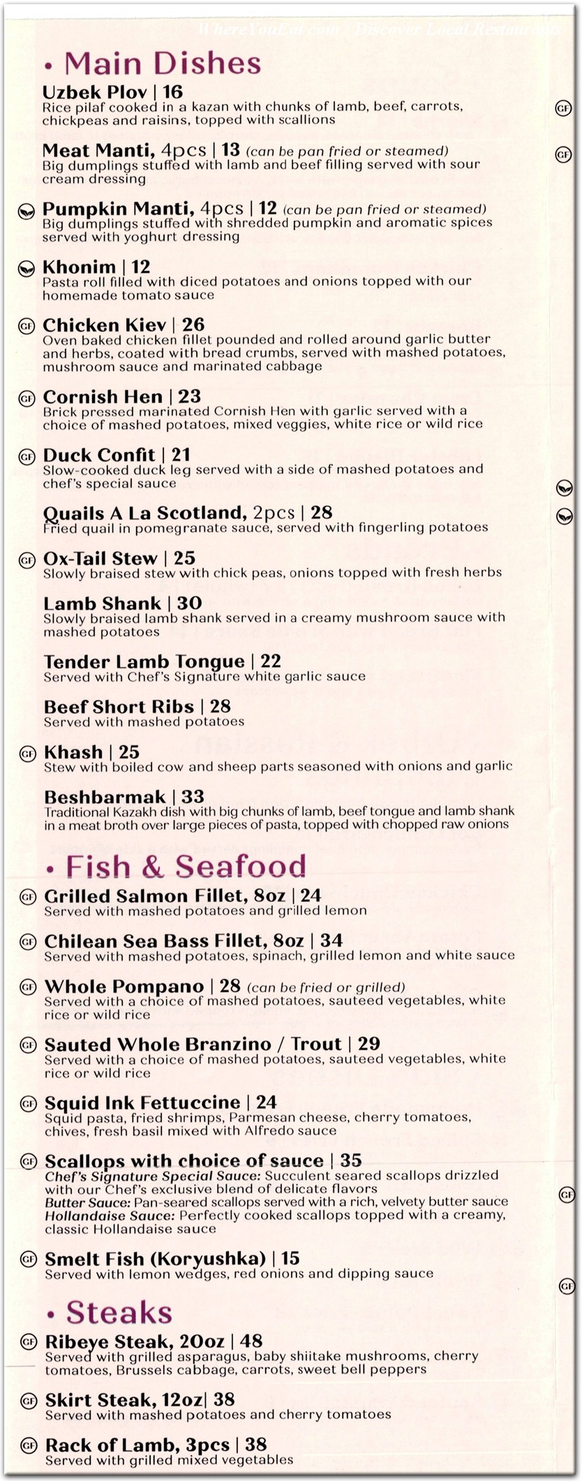 menu image