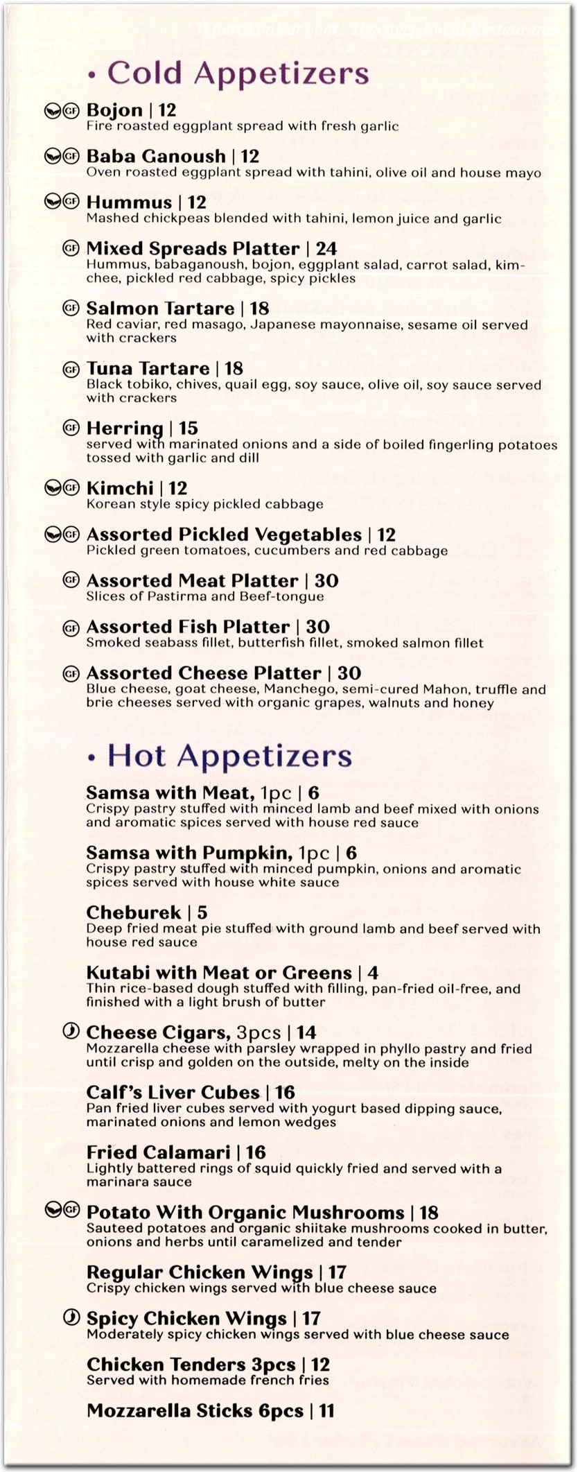 menu image