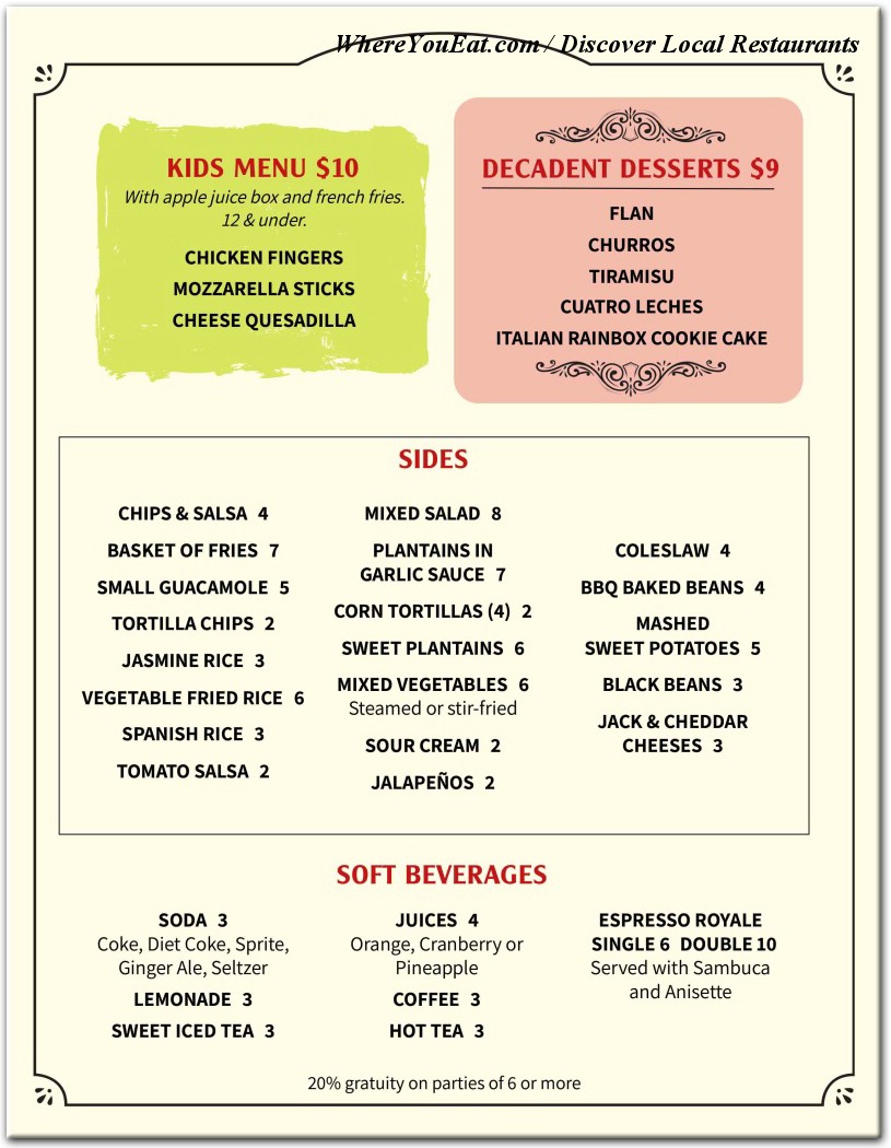 menu image