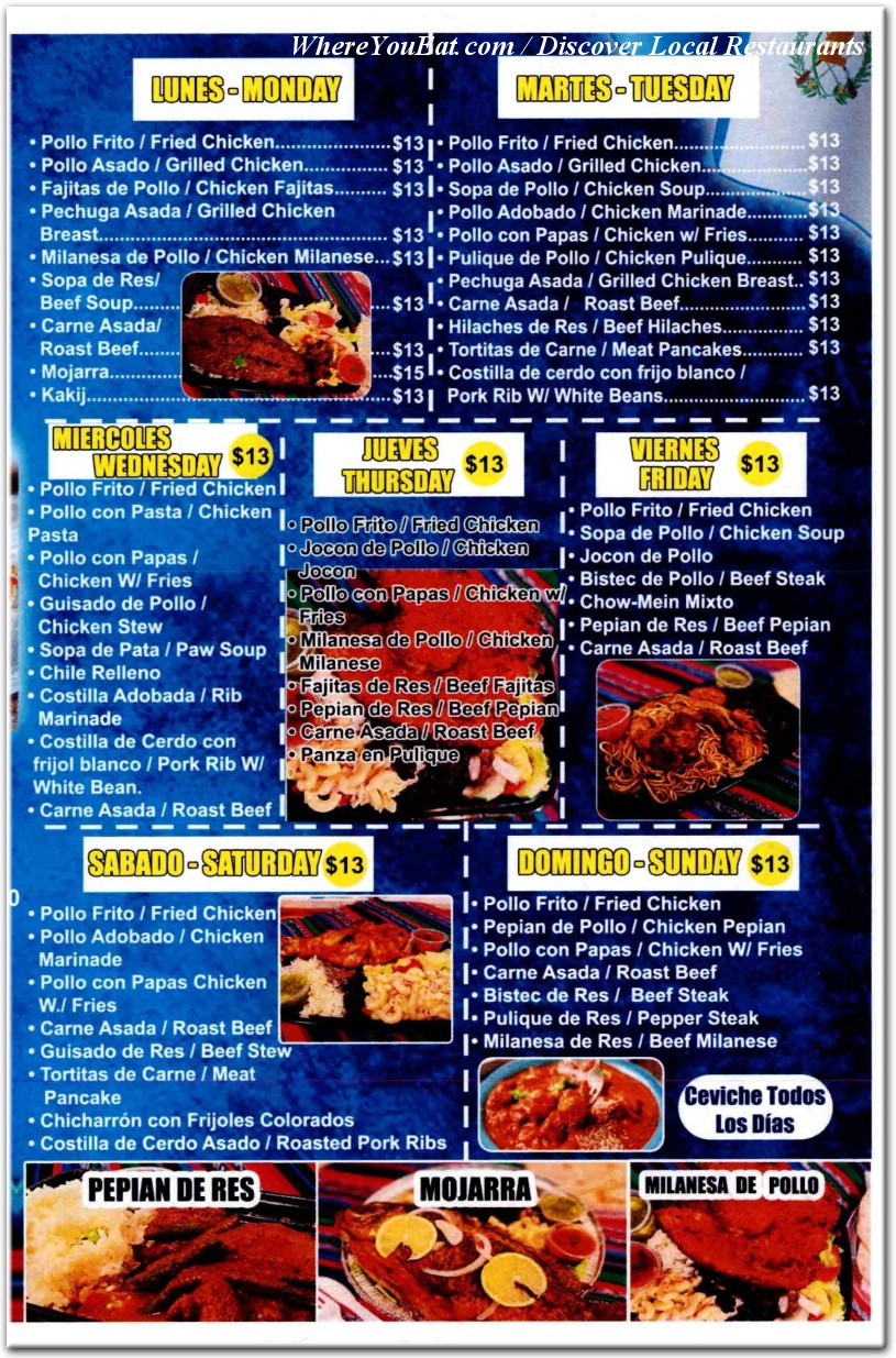 menu image