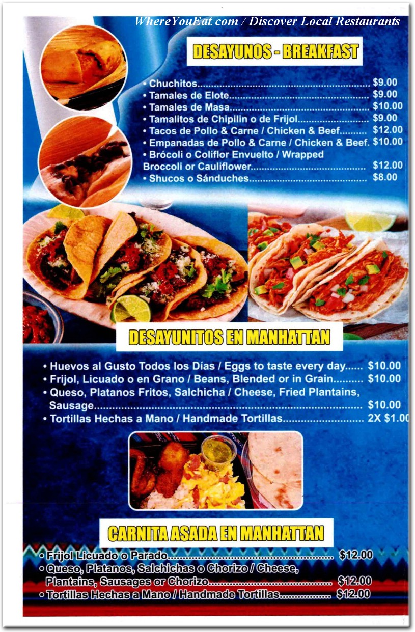 menu image