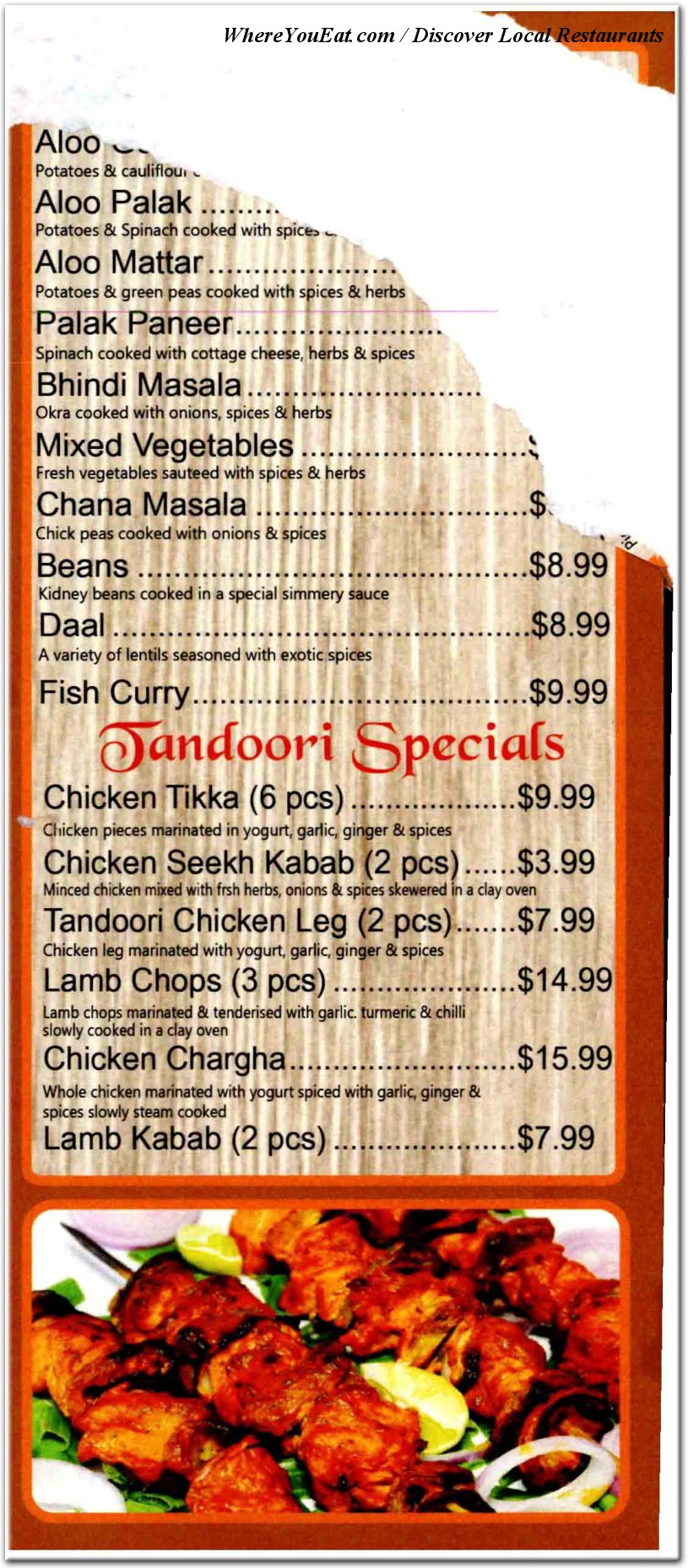 menu image