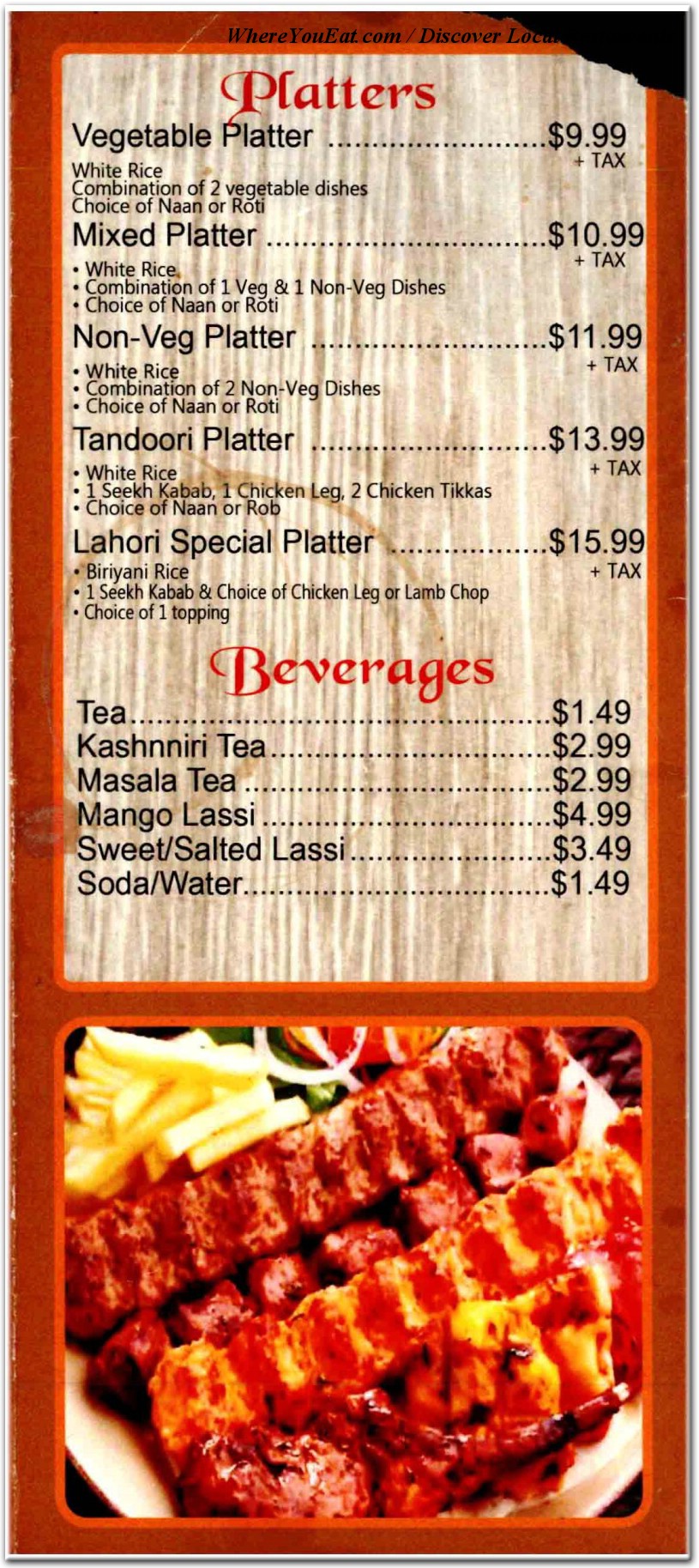 menu image