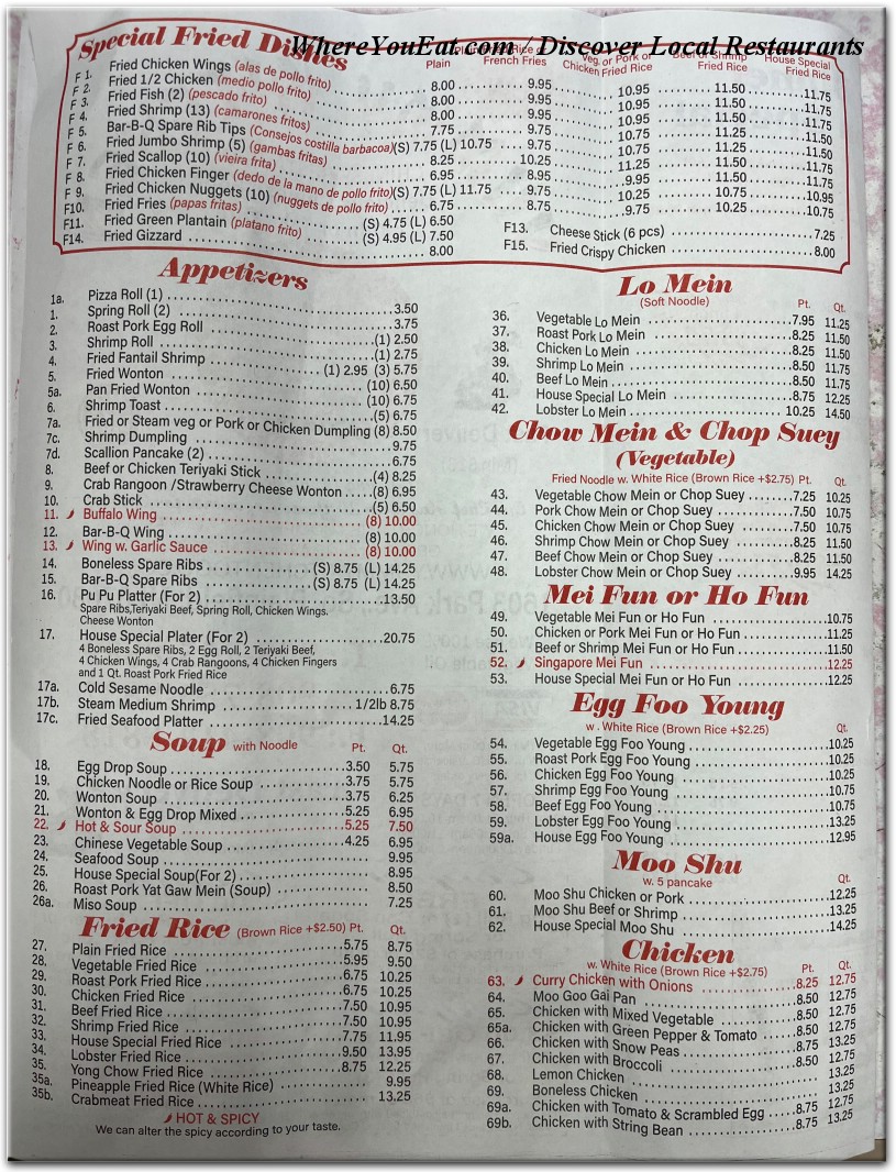 menu image