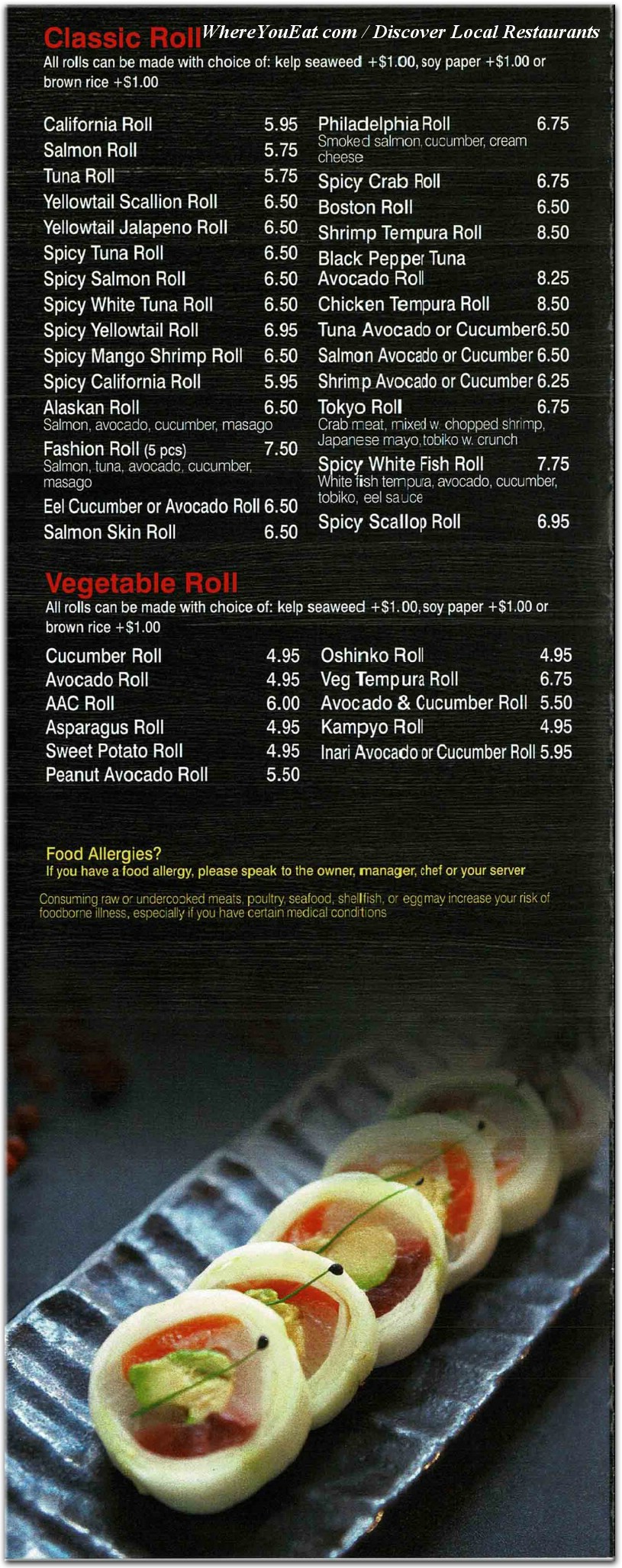 menu image