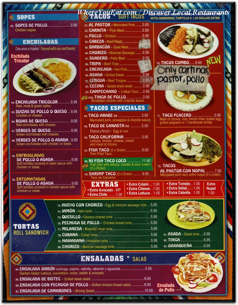 menu image