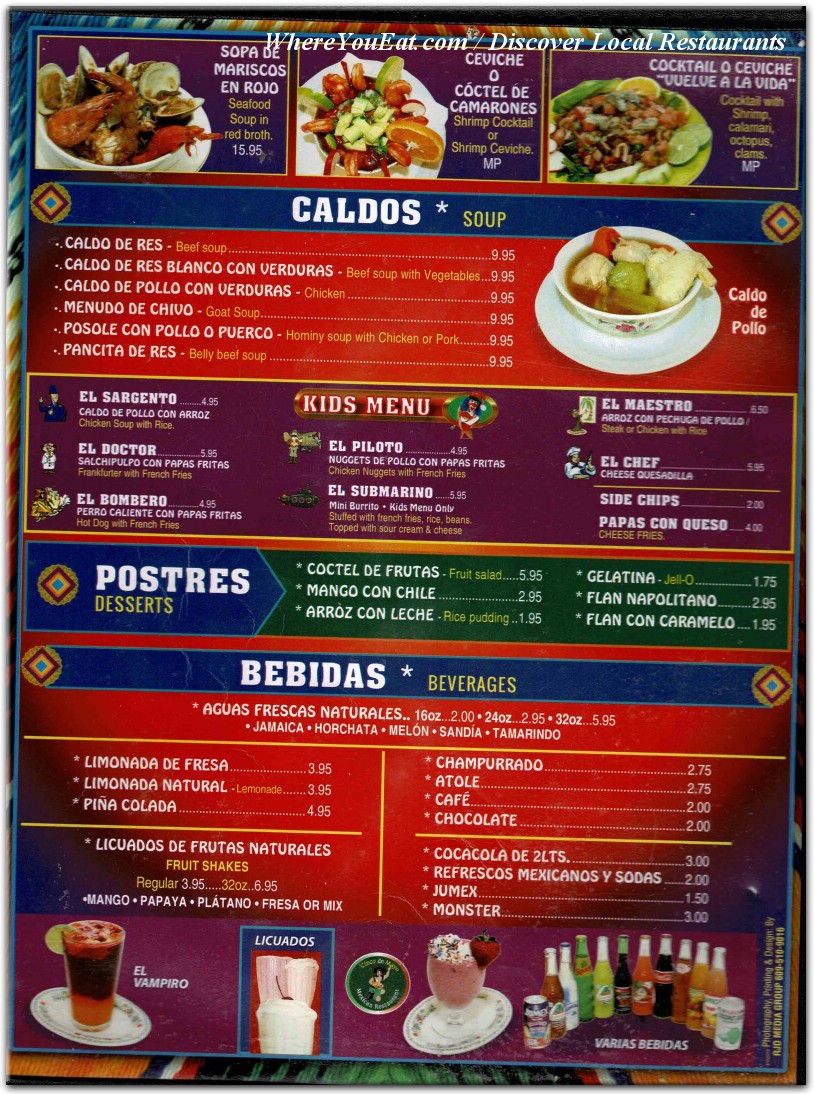 menu image