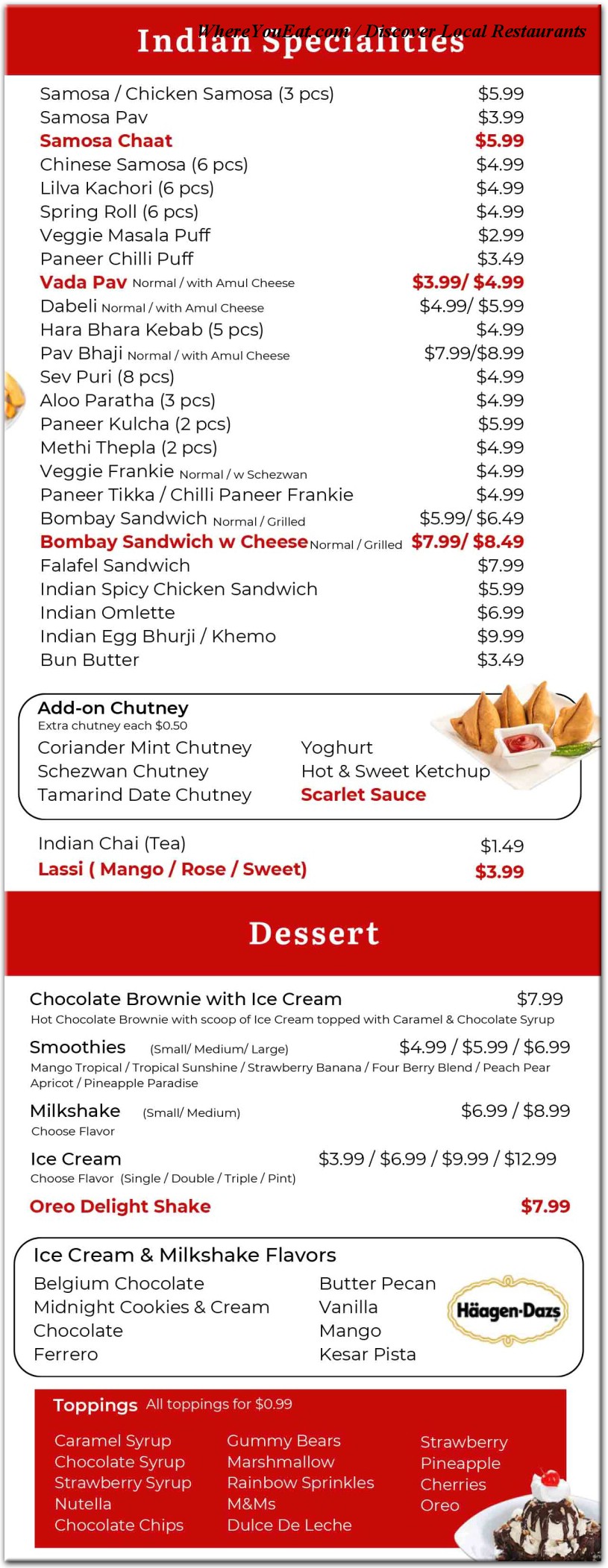 menu image