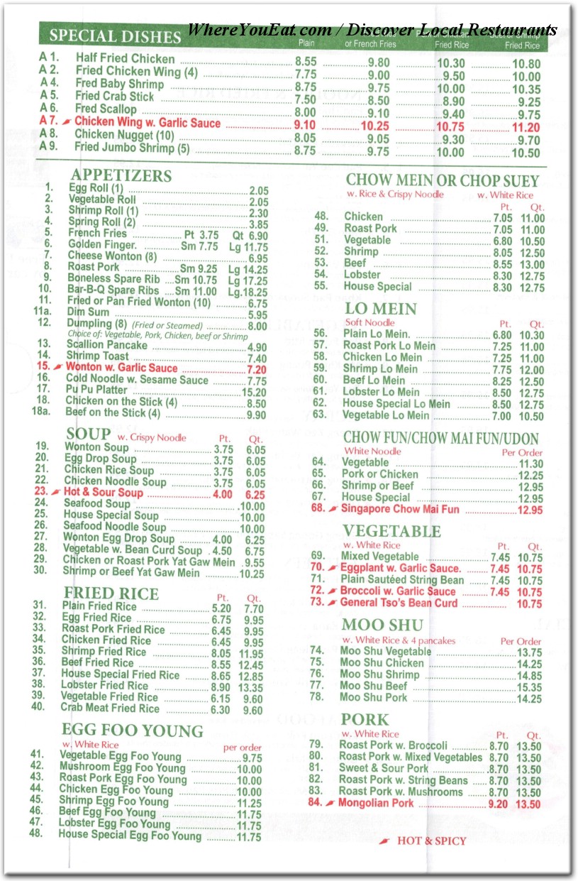 menu image