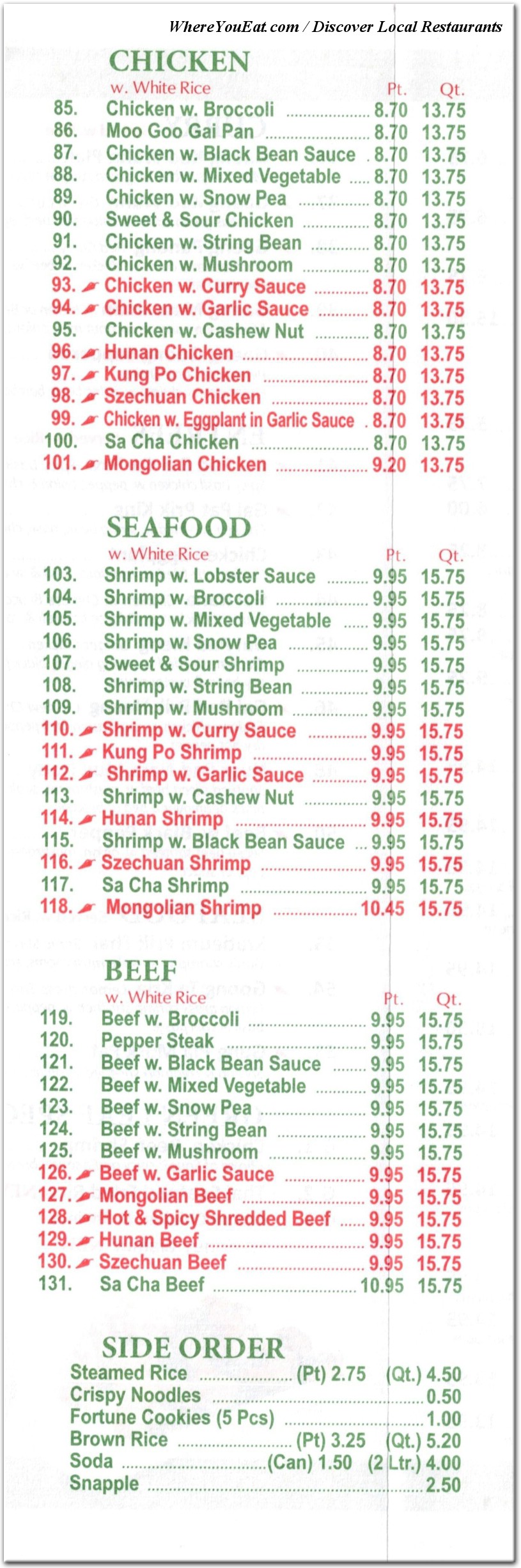 menu image