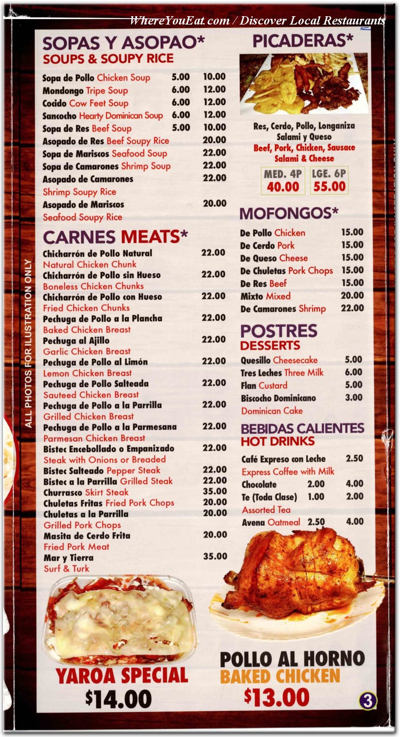 menu image