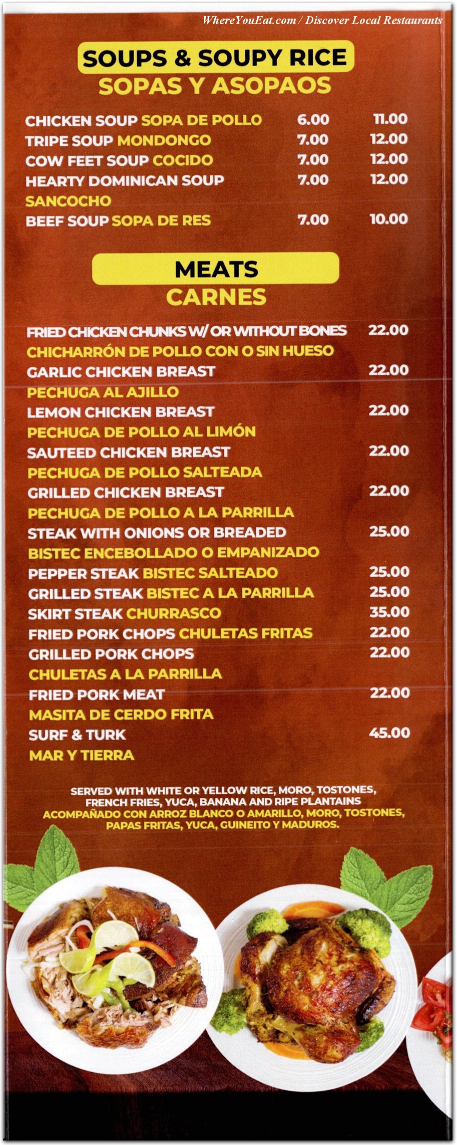menu image