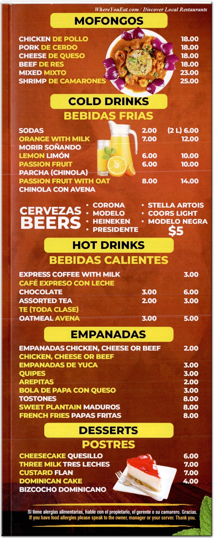 menu image