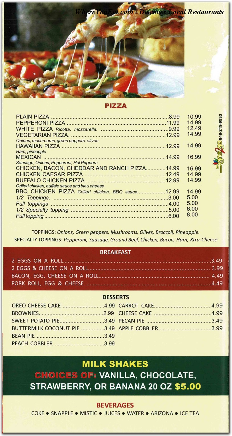 menu image