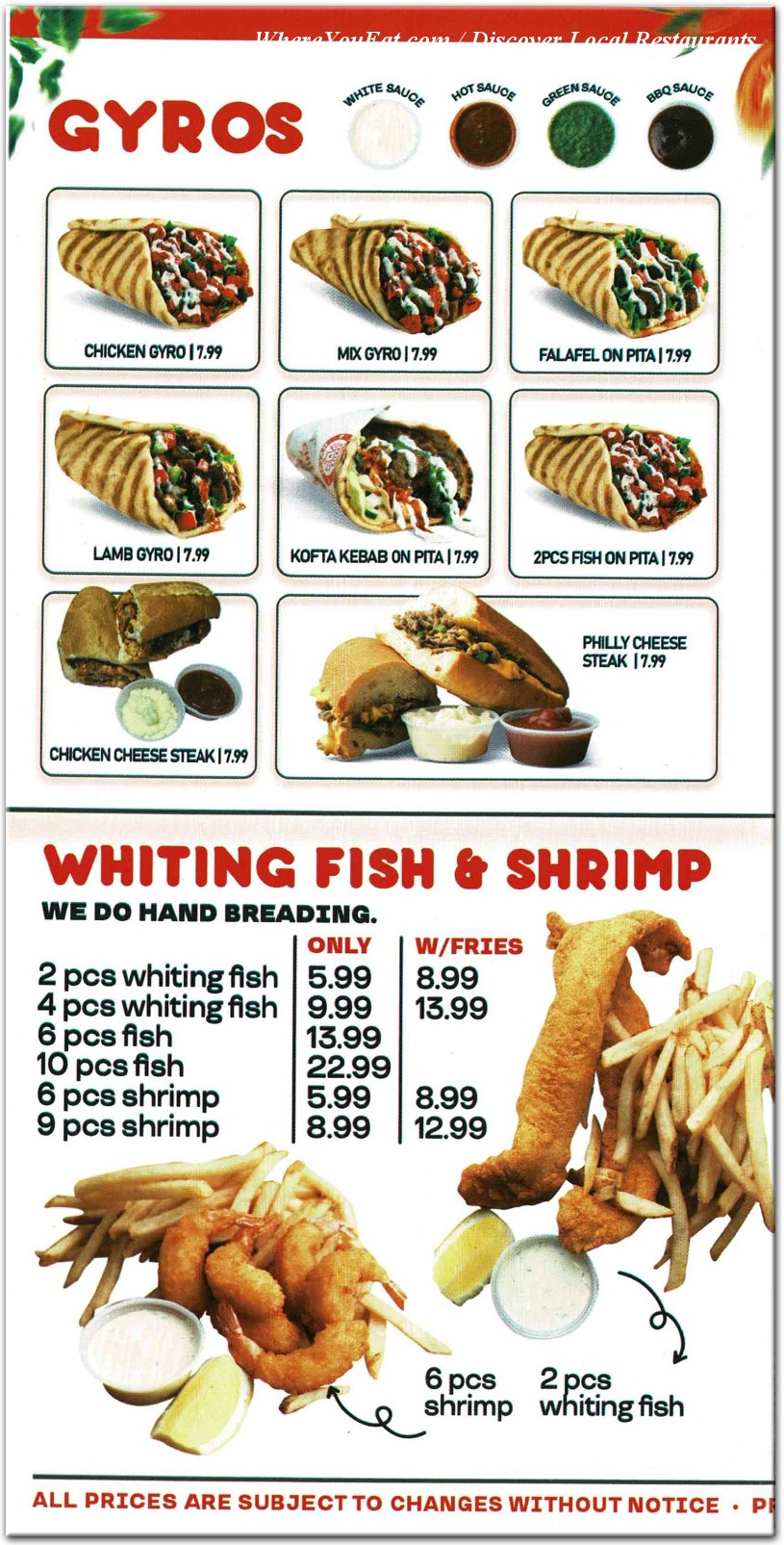 menu image