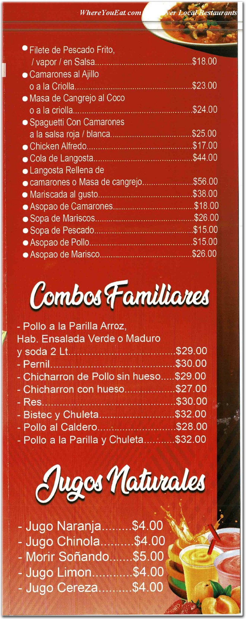 menu image