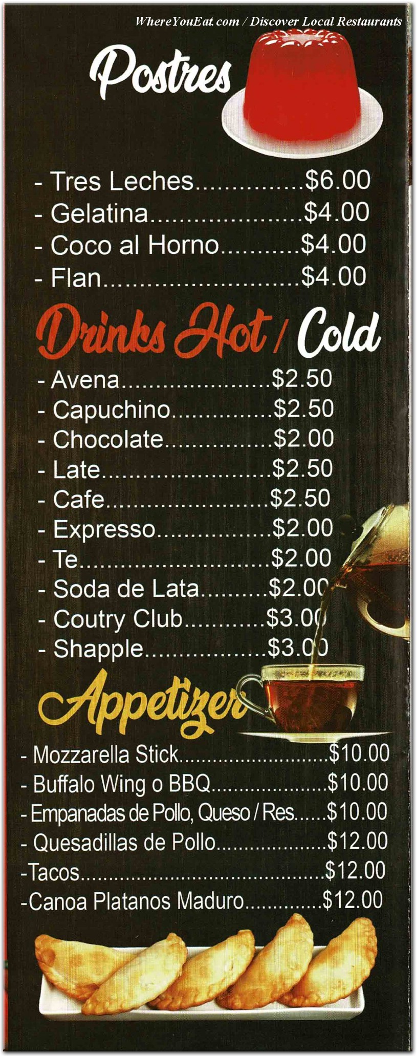 menu image