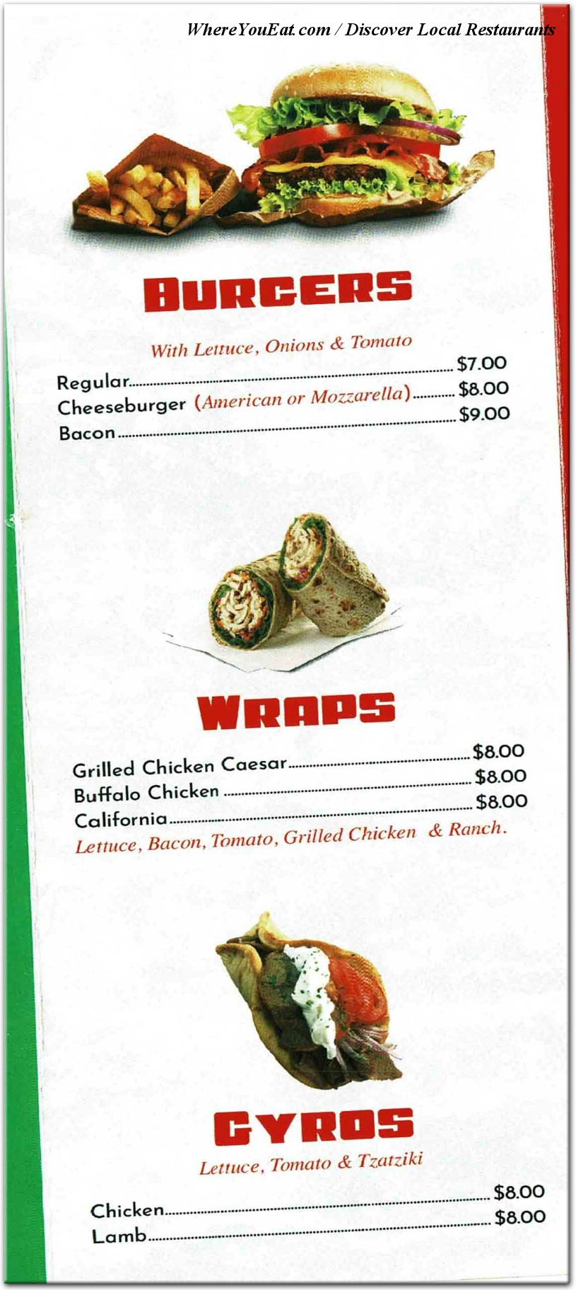 menu image