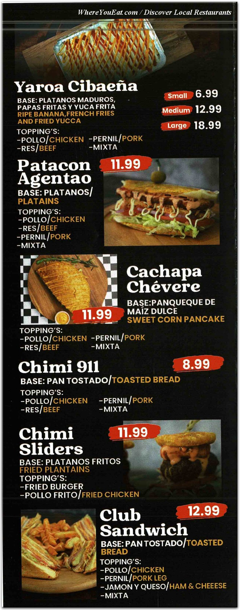 menu image