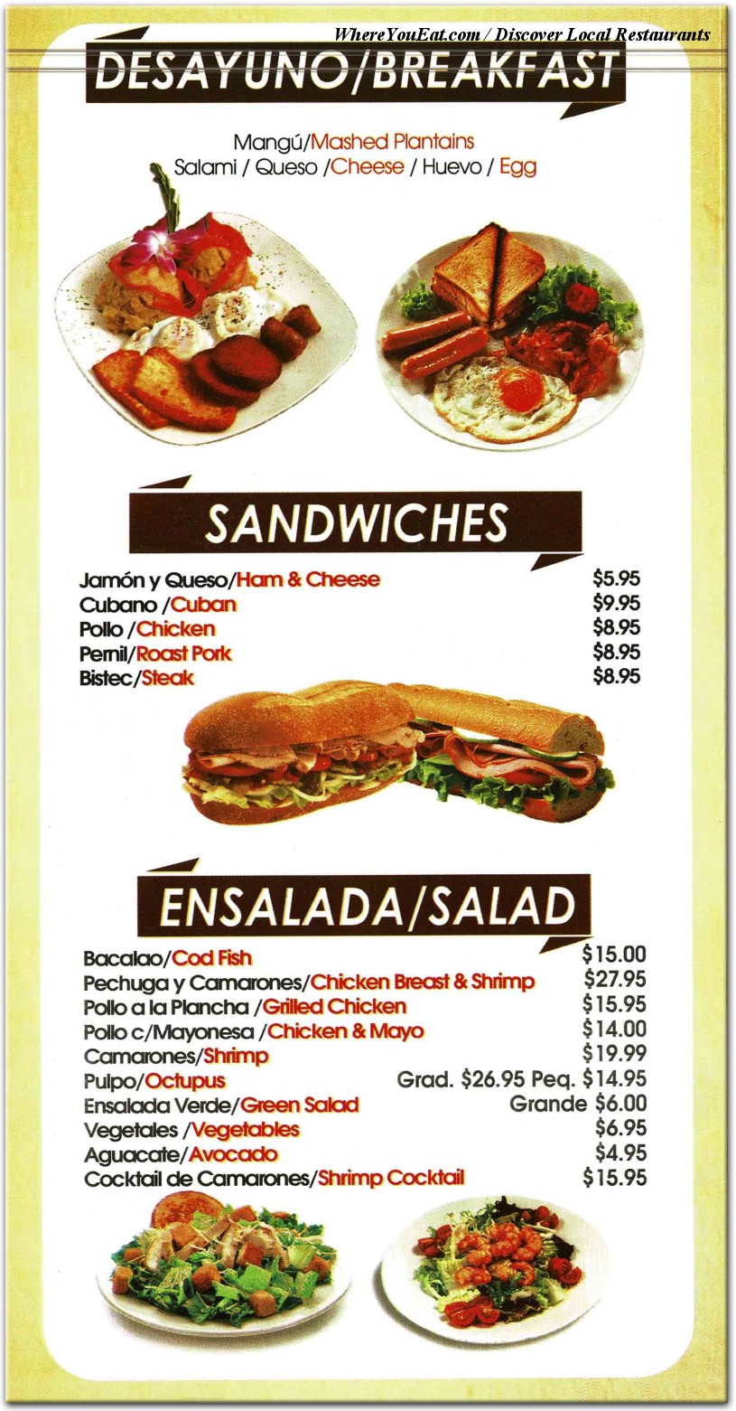 menu image