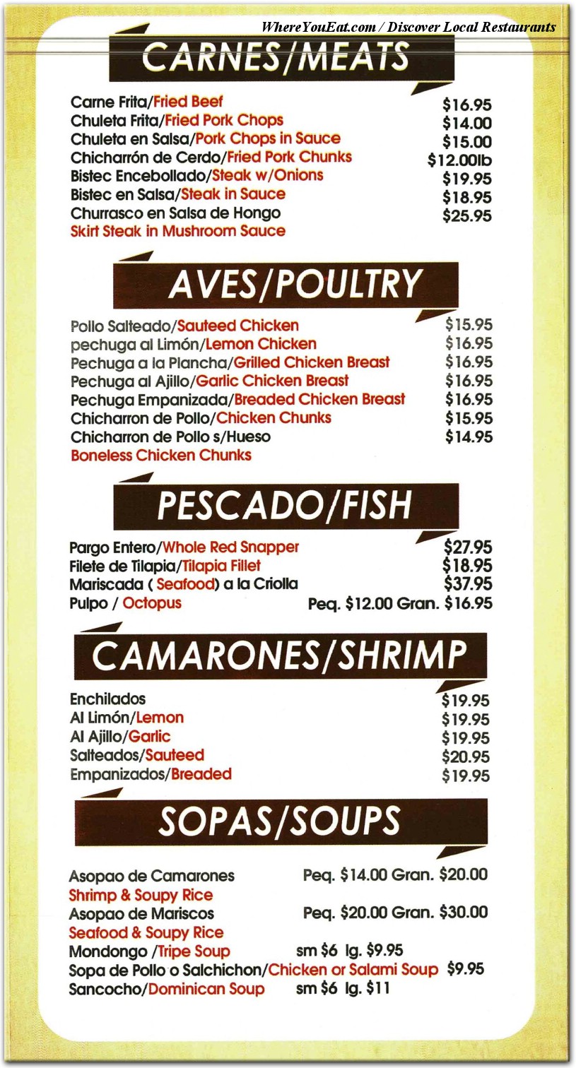 menu image