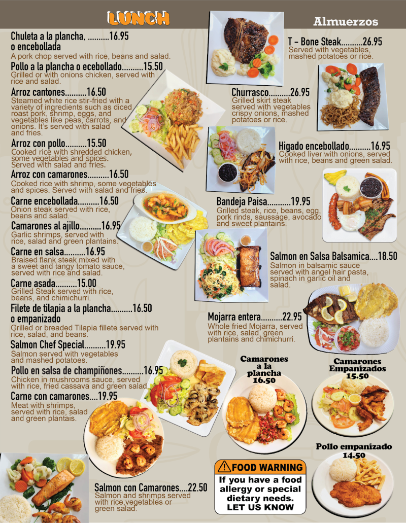 menu image