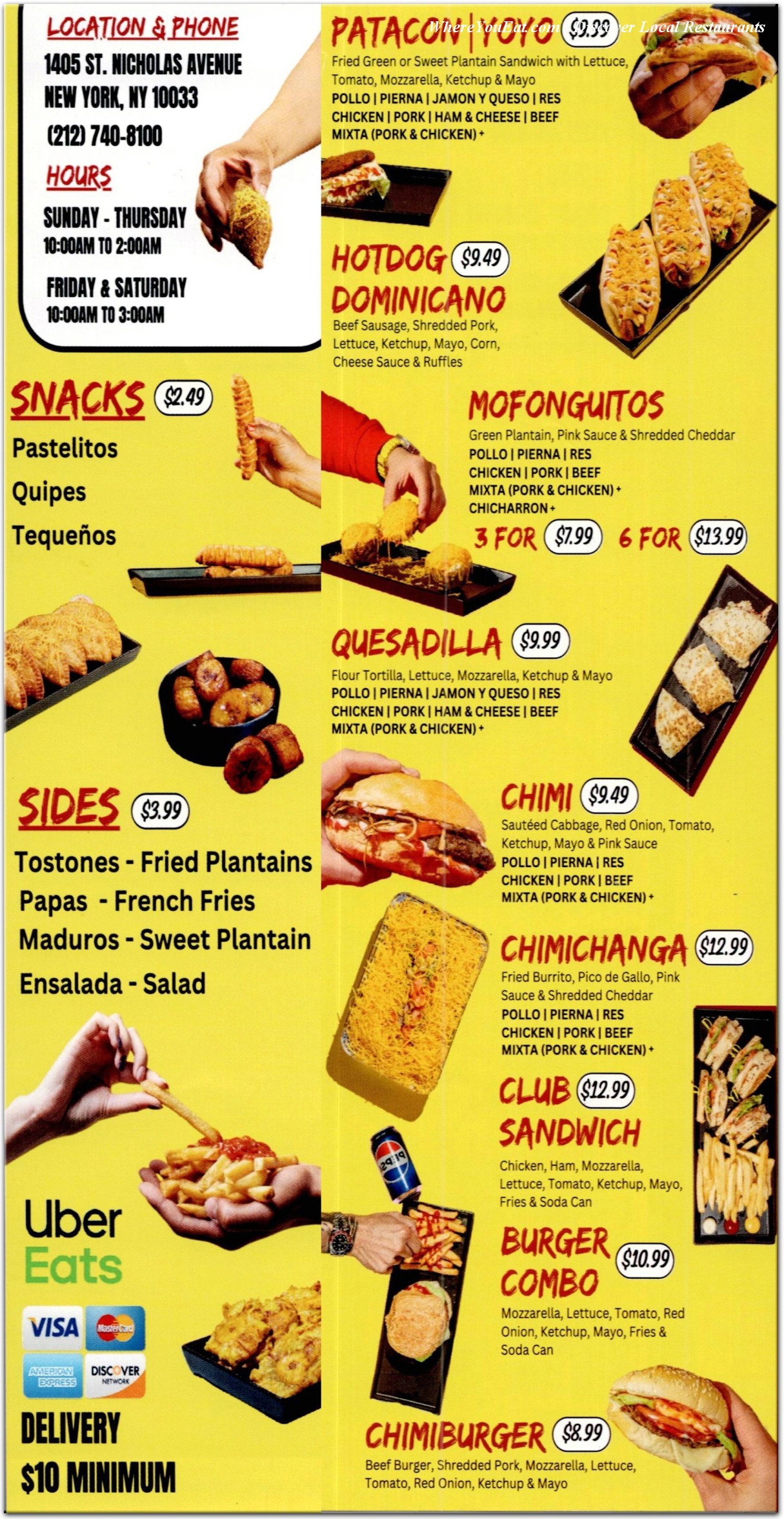 menu image