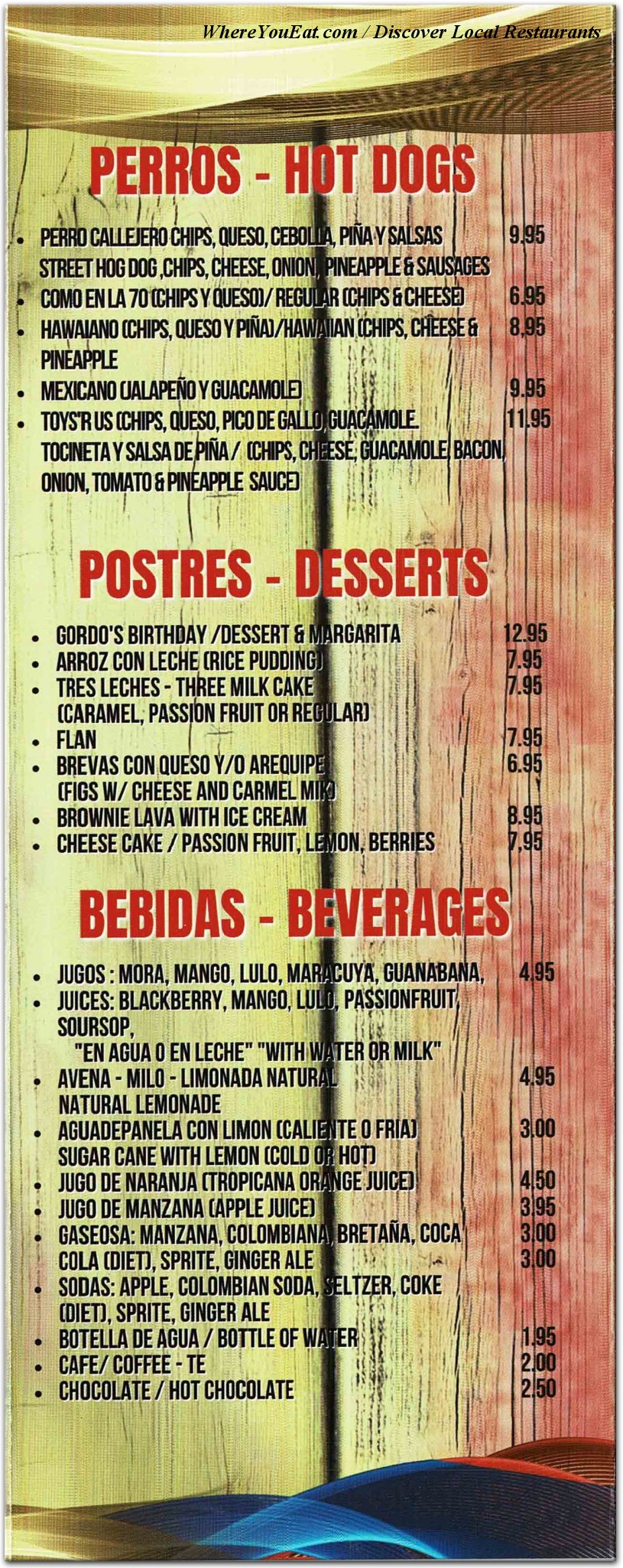 menu image