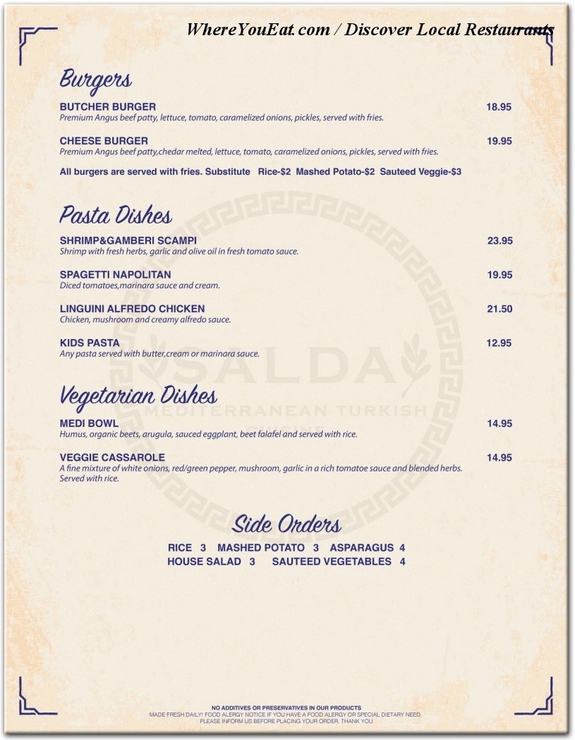 menu image