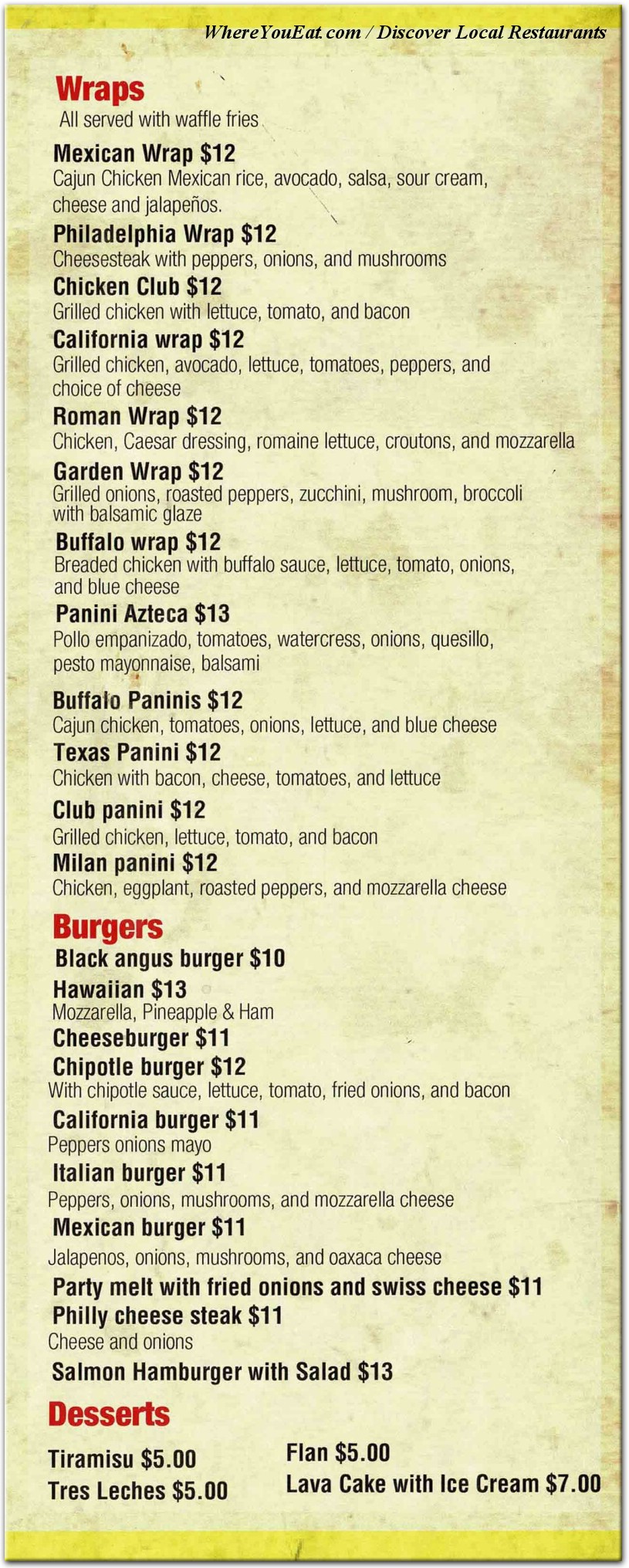 menu image