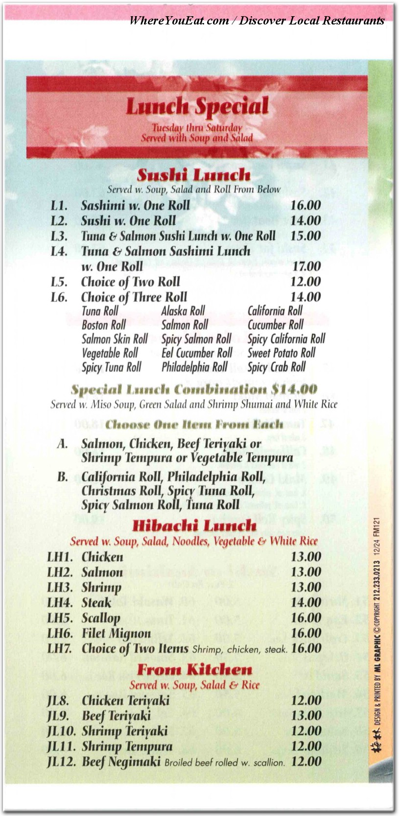 menu image