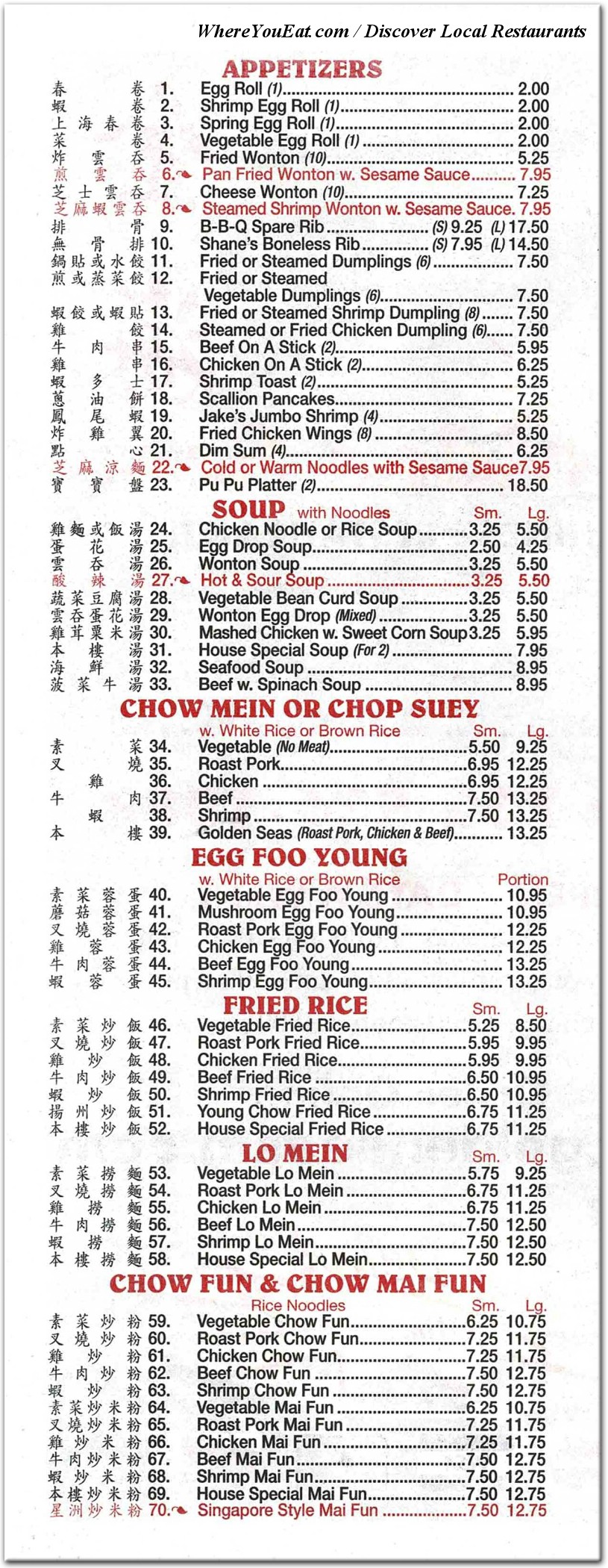 menu image