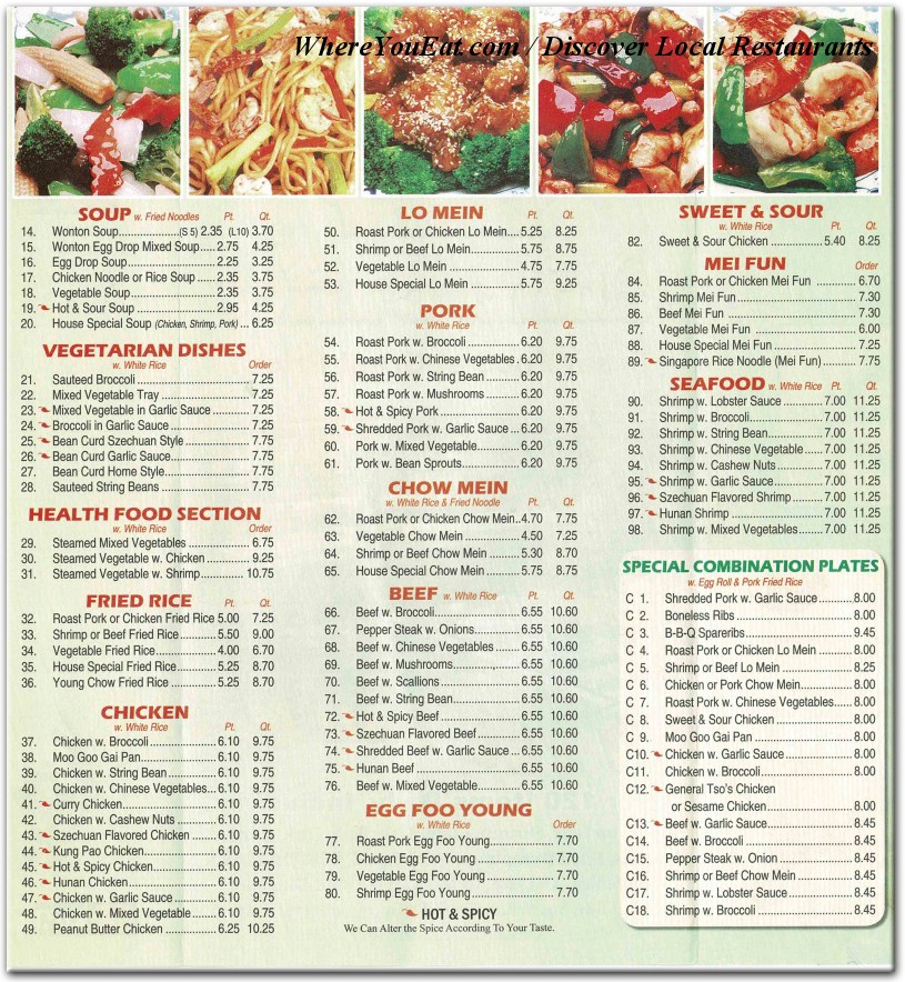 menu image