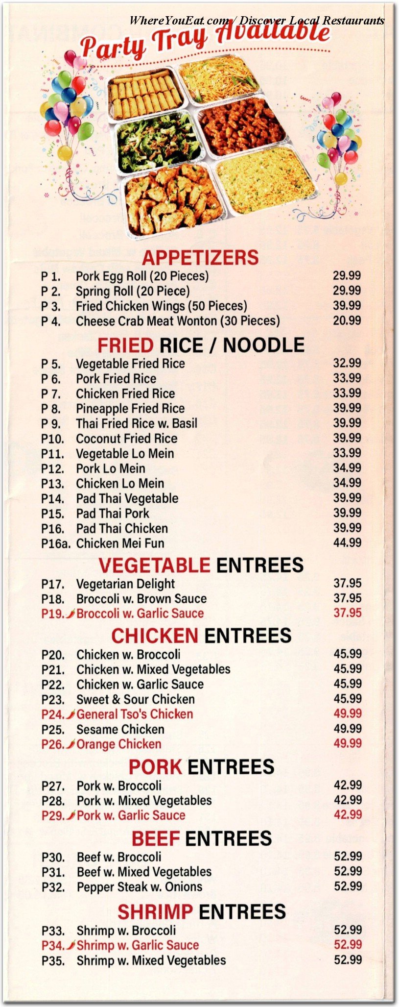 menu image