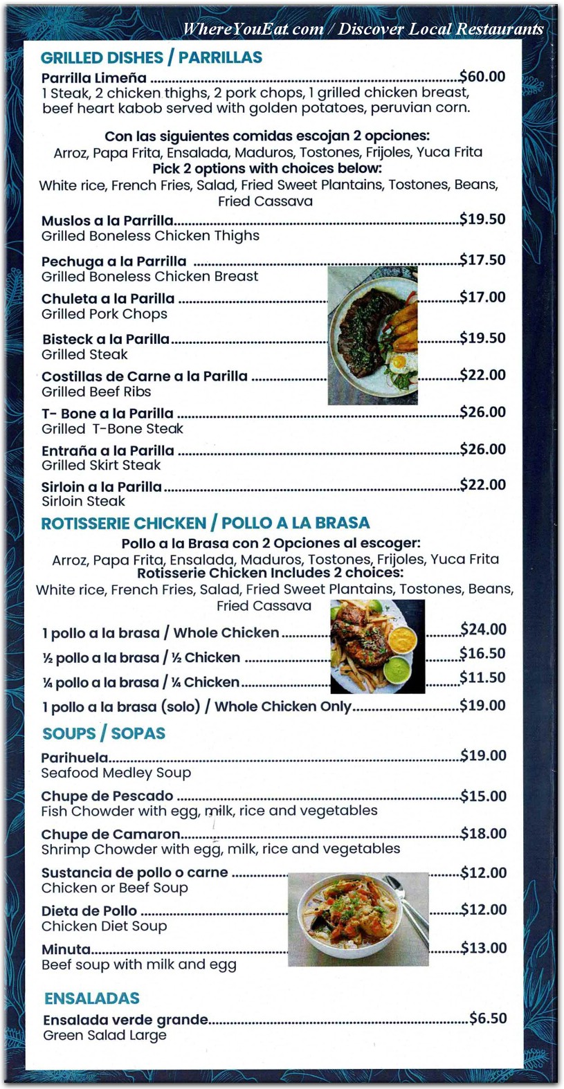 menu image