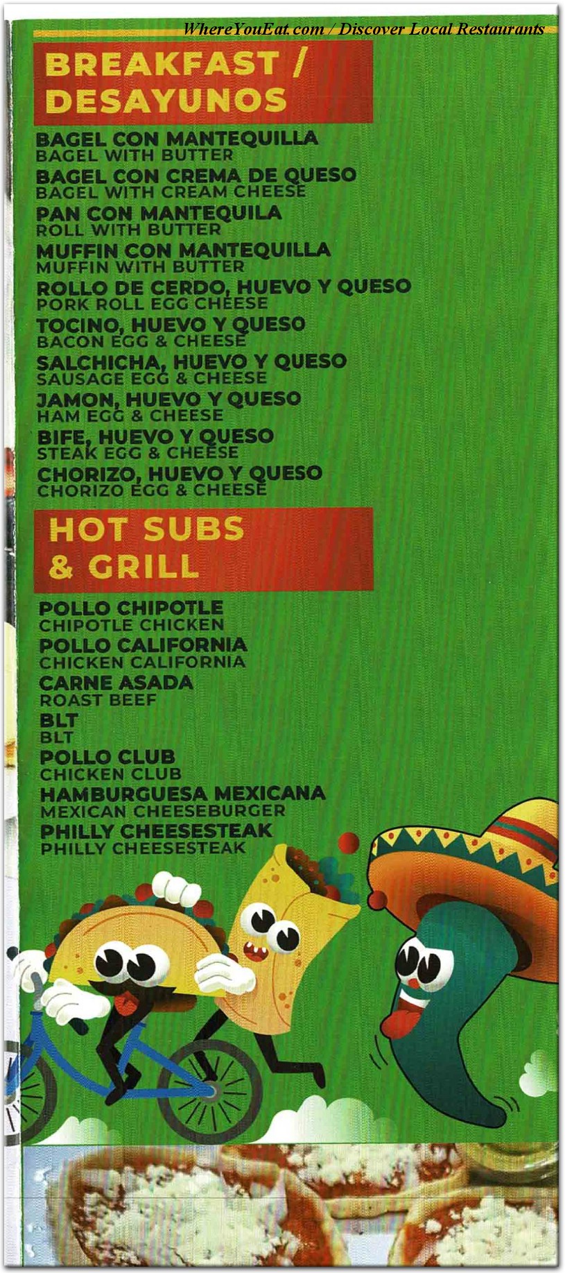 menu image