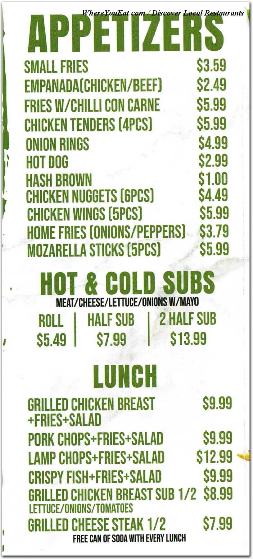 menu image