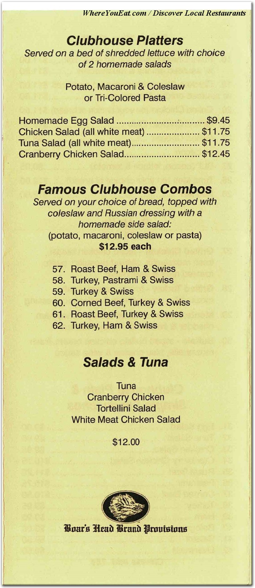 menu image